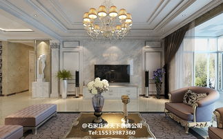 盛邦大都會(huì)三居室139㎡簡(jiǎn)歐風(fēng)格裝修效果圖 石家莊房天下裝飾公司