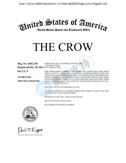 美國(guó)TME律所代理'The Crow烏鴉'商標(biāo)版權(quán)再回歸，跨境賣家速排雷